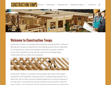 Tablet Screenshot of constructiontemps.com